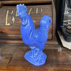 Blue glass chicken